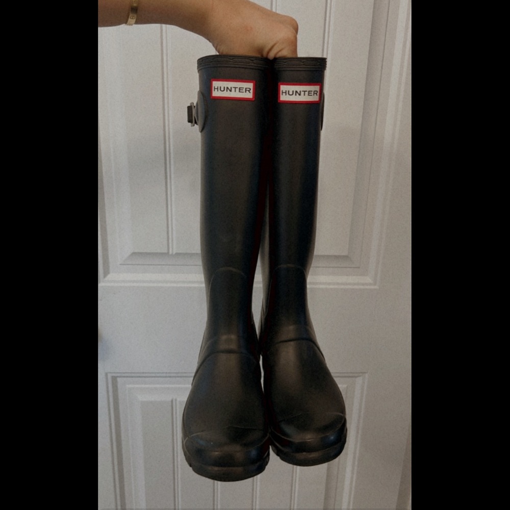 Matte Black Hunter Boots